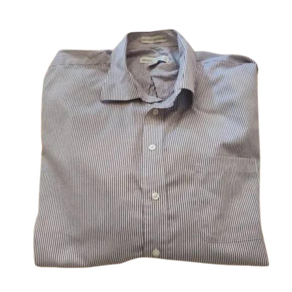 Pronto-Uomo Men's Button Down Shirt, Neck size 18,